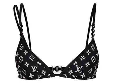 Pre-owned Louis Vuitton Women's  Lv Night Bikini Top Swimsuit In Black