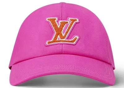 Pre-owned Louis Vuitton Women's  Lv Signature Cap In Fuchsia