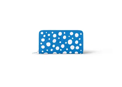 Pre-owned Louis Vuitton Women's  Lv X Yk Zippy Wallet In Blue/white