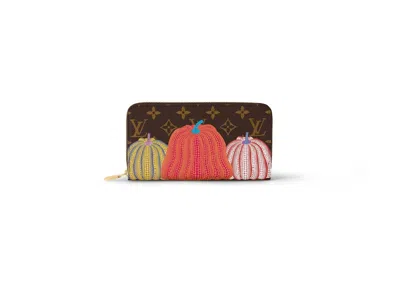 Pre-owned Louis Vuitton Women's  Lv X Yk Zippy Wallet In Pumpkin Print