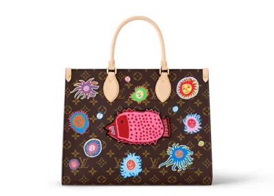 Pre-owned Louis Vuitton Women's  Lv Xyk Onthego Mm In Face Print And Embroidery