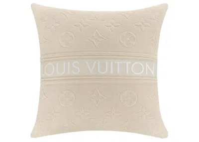 Pre-owned Louis Vuitton Women's  Lvacation Beach Pillow In Cream In White