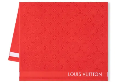Pre-owned Louis Vuitton Women's  Lvacation Beach Towel In Poppy