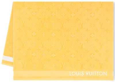 Pre-owned Louis Vuitton Women's  Lvacation Beach Towel In Yellow