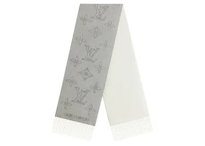 Pre-owned Louis Vuitton Women's  Mahina Flight Mode Scarf In Cream