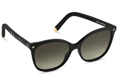 Pre-owned Louis Vuitton Women's  Me Monogram Light Cat Eye Sunglasses In Black (z1657e/w)