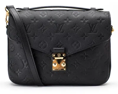 Pre-owned Louis Vuitton Women's  Metis Pochette Empreinte Noir