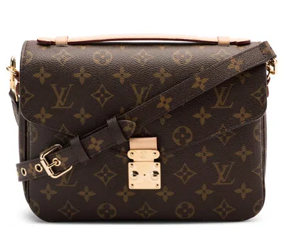 Pre-owned Louis Vuitton Women's  Metis Pochette Monogram Brown In Multi