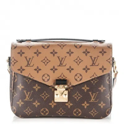 Pre-owned Louis Vuitton Women's  Metis Pochette Monogram Reverse Brown