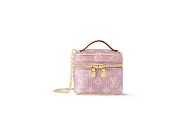 Pre-owned Louis Vuitton Women's  Micro Vanity In Metallic In Silver