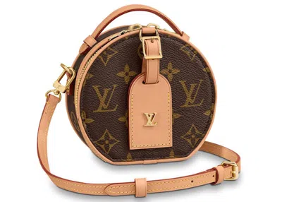 Pre-owned Louis Vuitton Women's  Mini Boite Chapeau Monogram In Brown