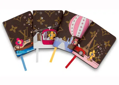 Pre-owned Louis Vuitton Women's  Mini Jules Notebooks Monogram Vivienne In Brown