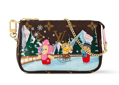 Pre-owned Louis Vuitton Women's  Mini Pochette Accessoires In Monogram/pink