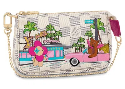 Pre-owned Louis Vuitton Women's  Mini Pochette Accessoires Monogram Vivienne In Fuchsia Pink