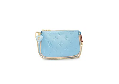 Pre-owned Louis Vuitton Women's  Mini Pochette Accessories In Lillipop Blue