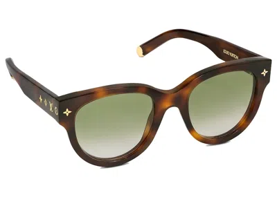Pre-owned Louis Vuitton Women's  My Monogram Round Sunglasses In Dark Tortoise (z1527w/z1527e)