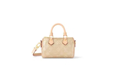 Pre-owned Louis Vuitton Women's  Nano Speedy In Beige