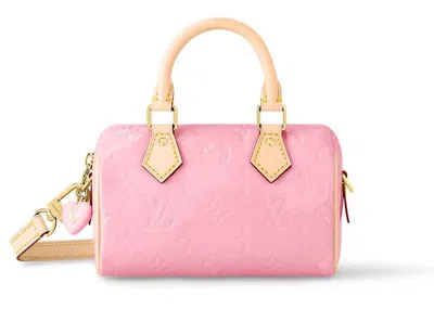 Pre-owned Louis Vuitton Women's  Nano Speedy In Mochi Pink