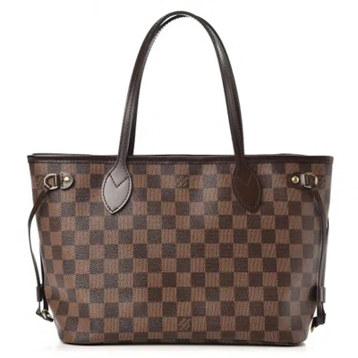 Pre-owned Louis Vuitton Women's  Neo Neverfull Damier Ebene (without Pouch) Pm Lining In Cerise