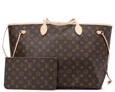 Pre-owned Louis Vuitton Women's  Neo Neverfull Monogram Gm Beige Lining