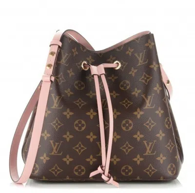 Pre-owned Louis Vuitton Women's  Neonoe Monogram Rose Poudre Brown In Multi