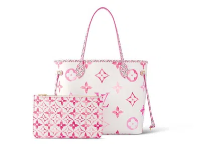 Pre-owned Louis Vuitton Women's  Neverfull Mm In Pink