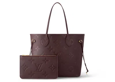 Pre-owned Louis Vuitton Women's  Neverfull Mm In Wine In Burgundy