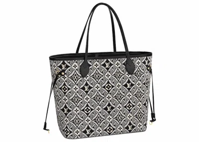 Pre-owned Louis Vuitton Women's  Neverfull Mm Since 1854 Monogram Jacquard In Gray