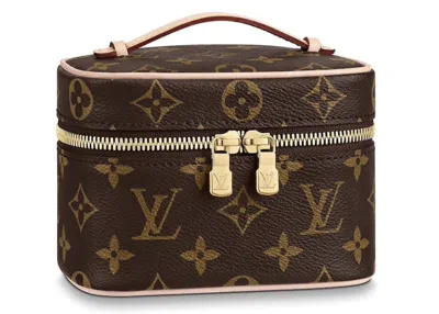 Pre-owned Louis Vuitton Women's  Nice Monogram Nano In Brown