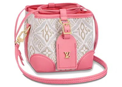 Pre-owned Louis Vuitton Women's  Noe Purse Cruise 22 In Ecru Beige/pink
