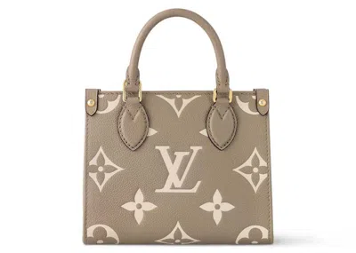 Pre-owned Louis Vuitton Women's  Onthego Bb In Dove Gray/cream