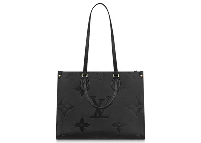 Pre-owned Louis Vuitton Women's  Onthego Empreinte Mm In Black