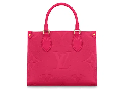 Pre-owned Louis Vuitton Women's  Onthego Empreinte Pm In Freesia