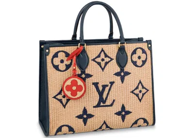 Pre-owned Louis Vuitton Women's  Onthego Mm In Blue