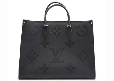 Pre-owned Louis Vuitton Women's  Onthego Monogram Giant Gm In Noir