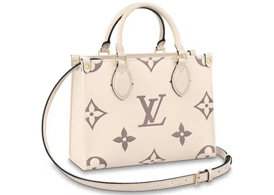 Pre-owned Louis Vuitton Women's  Onthego Pm In Creme/bois De Rose In Multi