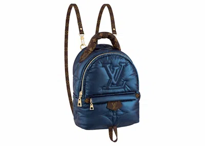 Pre-owned Louis Vuitton Women's  Palm Springs Mini Backpack In Navy Blue