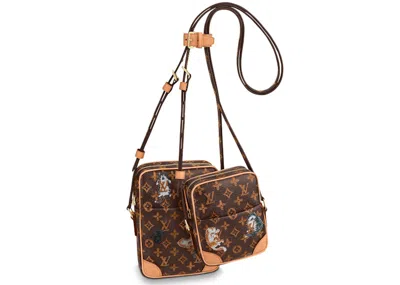 Pre-owned Louis Vuitton Women's  Paname Set Monogram Catogram In Brown/orange In Multi