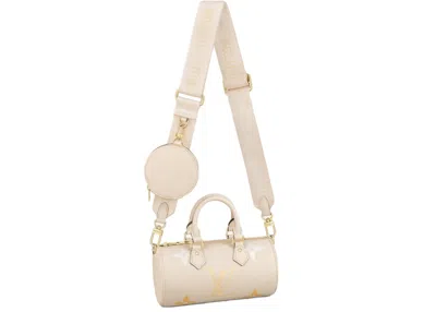 Pre-owned Louis Vuitton Women's  Papillon Bb In Cream/saffron