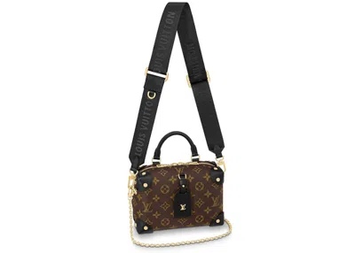 Pre-owned Louis Vuitton Women's  Petite Malle Souple Monogram Empreinte In Brown/black