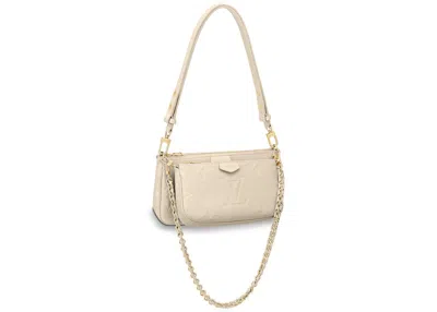 Pre-owned Louis Vuitton Women's  Pochette Accessoires In Creme In Sand