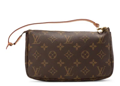 Pre-owned Louis Vuitton Women's  Pochette Accessories Monogram Brown
