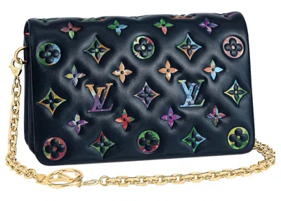 Pre-owned Louis Vuitton Women's  Pochette Coussin In Navy Blue