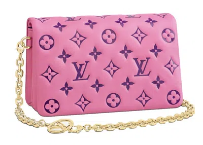 Pre-owned Louis Vuitton Women's  Pochette Coussin In Pink/purple