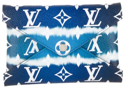 Pre-owned Louis Vuitton Women's  Pochette Escale Kirigami Mm Monogram In Blue/white In Multi