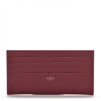 Pre-owned Louis Vuitton Women's  Pochette Felicie Card Holder Insert Fuchsia