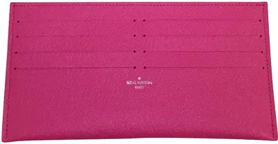 Pre-owned Louis Vuitton Women's  Pochette Felicie Card Holder Insert In Hot Pink
