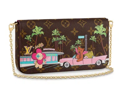 Pre-owned Louis Vuitton Women's  Pochette Felicie (with Removable Zipped Pocket And 8 Slot Flat Pocket) Monogra