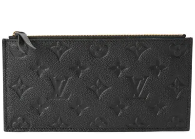 Pre-owned Louis Vuitton Women's  Pochette Felicie Zippered Insert Monogram Empreinte Noir In Noir Black