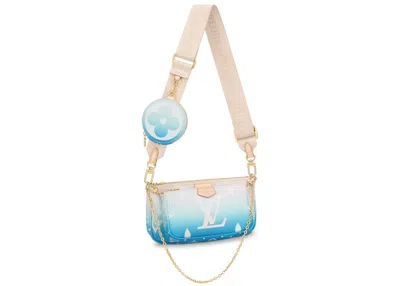 Pre-owned Louis Vuitton Women's  Pochette Gradient Pastel In Blue